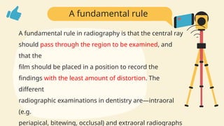 Comprehensive Guide to Dental Radiographic Techniques and Procedures | PPTX