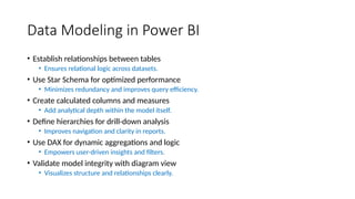 Comprehensive Guide to Power BI for Data Visualization and Reporting | PPTX
