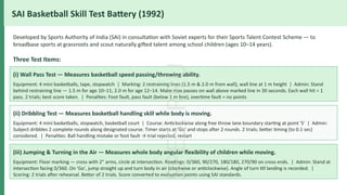 Comprehensive Sports Skill Testing Methods for Hockey, Soccer ...