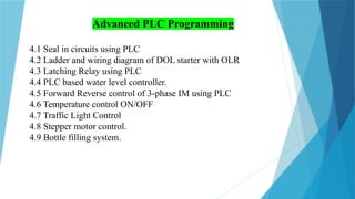 Advanced PLC Programming: Control Systems and Automation Techniques | PPTX