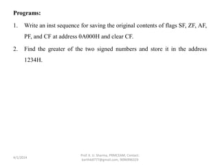 Unit 4 assembly language programming | PDF