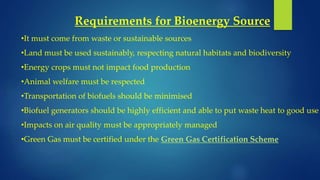 Biomass energy