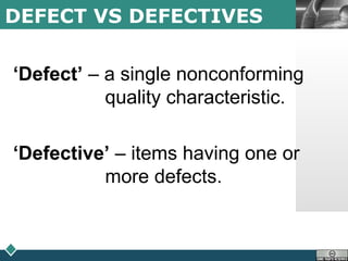 Defects Defectives JF608: Quality Control - Unit 4 | PPT
