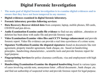 Digital Forensic Unit Unit 4 -Digital Forensic Chapter for MSBTE engineering students | PPTX