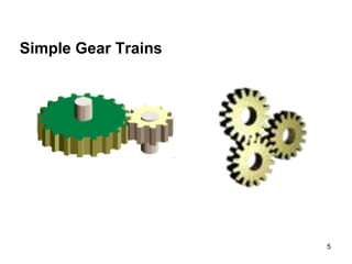 5
Simple Gear Trains
 