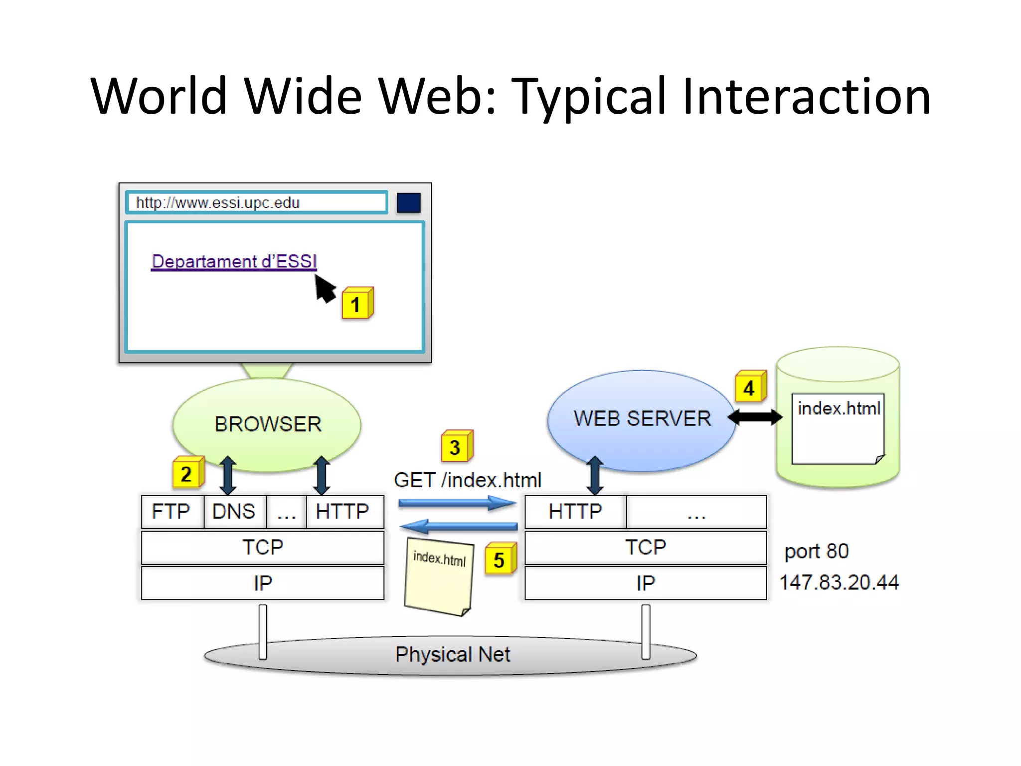 World Wide Web: Typical Interaction
 