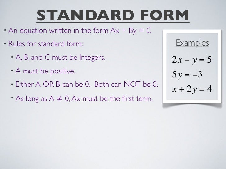 unit 4 hw 8 pointslope parallel perp unit form and standard form