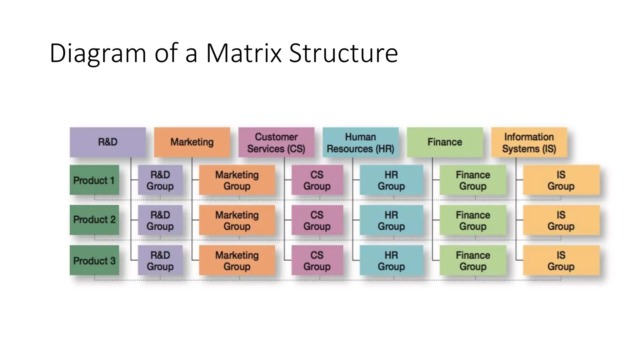 Diagram of a Matrix Structure
 