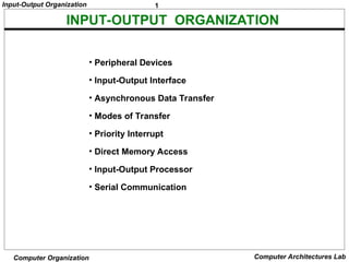 Unit4-IO-computer organization and architecture | PPT