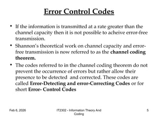 Unit 4-lap.ppt Error control coding and techniques | PPT