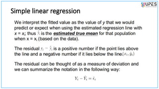 Simple linear regression
 