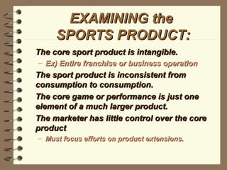 Unit 4 - The Sports Product