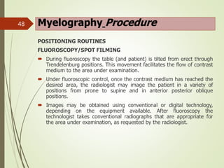 Special Radiographic procedure of spinal cord | PPTX