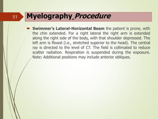 Twining Method Radiography Special Radiographic procedure of spinal cord | PPTX