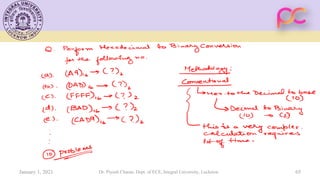 January 1, 2021 Dr. Piyush Charan, Dept. of ECE, Integral University, Lucknow 65
 