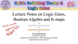 Unit 4 Switching Theory and Logic Gates | PDF