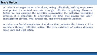 Collective Bargaining and Trade Unions | PDF