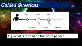 Q3. What is formed on the white paper?
Guided Questions:
 