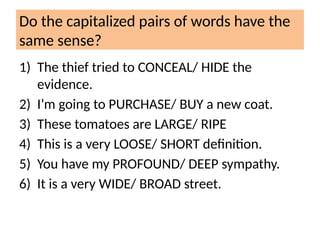 UNIT 4- SENSE RELATIONS in semantics -2.pptx