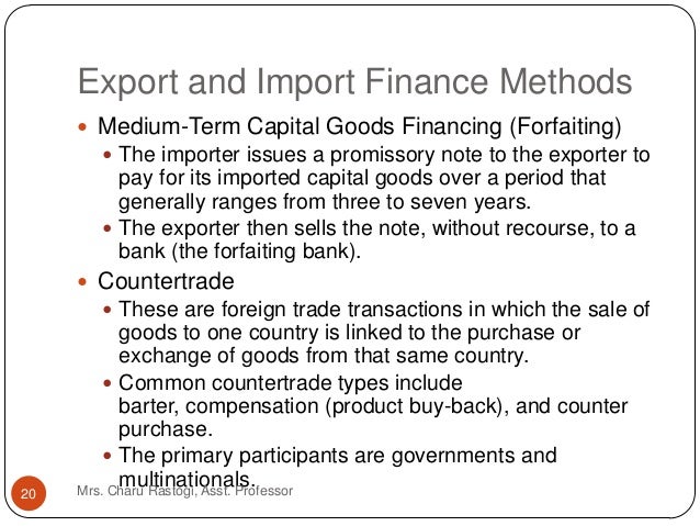 Unit 4 Trade Settlement Methods, Export Finance, International Sourc…