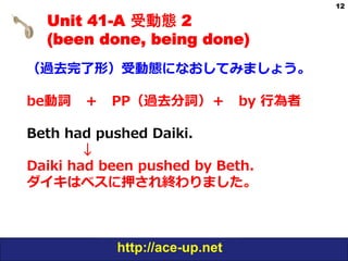 わかる中級英文法 Grammar In Use Unit 41 受動態2