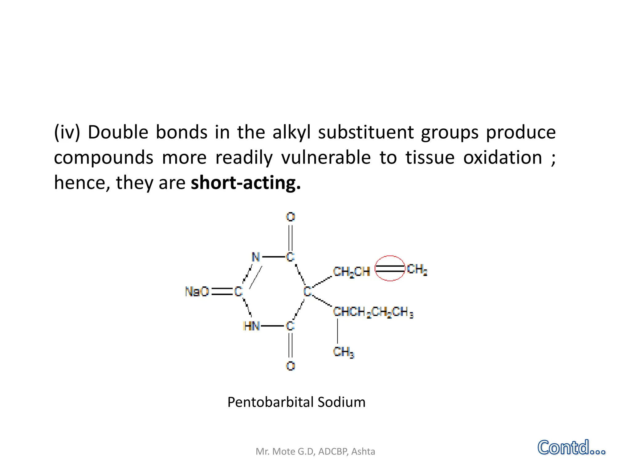 Sedative Compound Medicinal chemistry I- Unit 4A. sedative and hypnotics.pptx