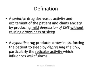 Medicinal chemistry I- Unit 4A. sedative and hypnotics.pptx