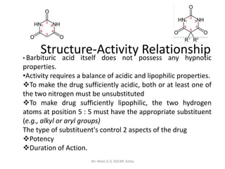 Medicinal chemistry I- Unit 4A. sedative and hypnotics.pptx