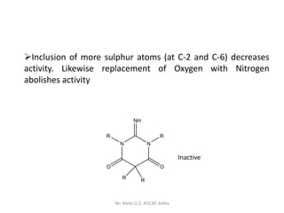 Medicinal chemistry I- Unit 4A. sedative and hypnotics.pptx