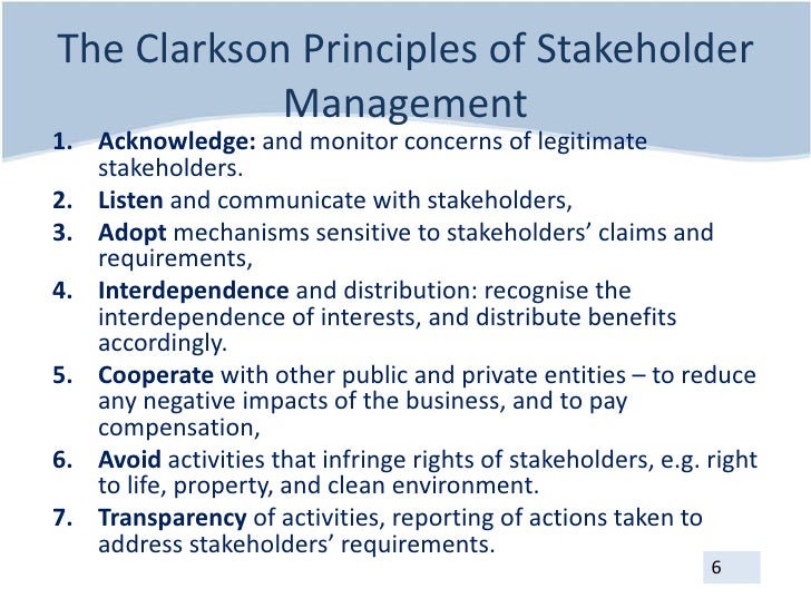 Image result for clarkson stakeholder principles