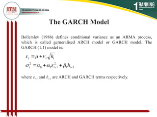 Unit 4 ARCH & GARCH Models for Time Series.ppt