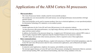 Unit 4 arm CORTEX processor fundamentals.pptx