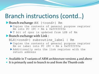Unit 4 _ ARM Processors .pptx | Operating Systems | Computer Software ...