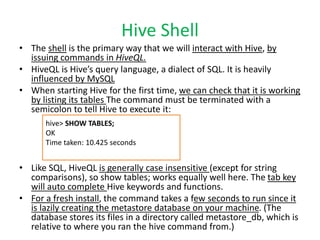 Hiveql Case BDA R20 21NM - Summary Big Data Analytics | PPTX