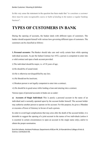BANKER AND CUSTOMER RELATIONSHIP ..docx. | DOCX
