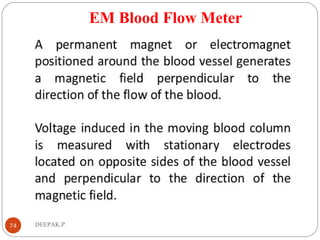 EM Blood Flow Meter
74 DEEPAK.P
 
