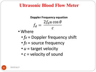 Ultrasonic Blood Flow Meter
90 DEEPAK.P
 