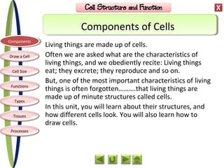 Biology M1 Cell Structure and Function | PPT | Biological Sciences ...