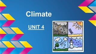 Climate
UNIT 4
 