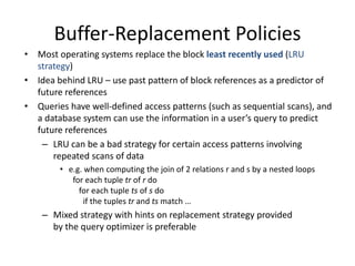 Buffer Pool Using Lru Replacement Example Unit 4 DBMS.ppt