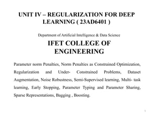Comprehensive Guide to Regularization Techniques in Deep Learning | PPTX