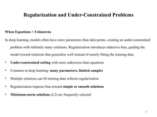 Comprehensive Guide to Regularization Techniques in Deep Learning | PPTX