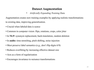 Comprehensive Guide to Regularization Techniques in Deep Learning | PPTX