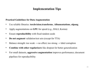 Comprehensive Guide to Regularization Techniques in Deep Learning | PPTX