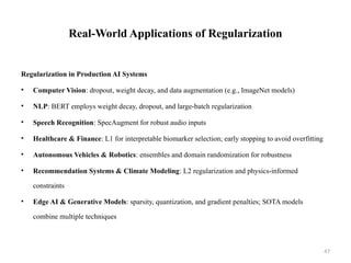 Comprehensive Guide to Regularization Techniques in Deep Learning | PPTX