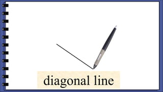 diagonal line
 