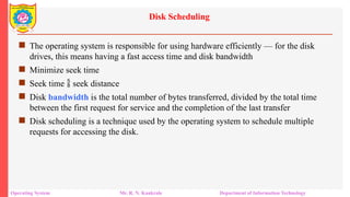 Comprehensive Overview of Disk and File System Management in Operating ...