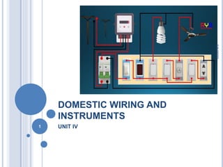 DOMESTIC WIRING AND
INSTRUMENTS
UNIT IV
6/8/2022
1
 