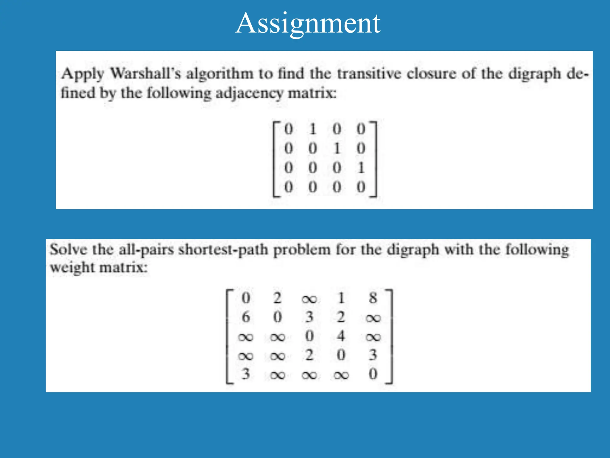Assignment 