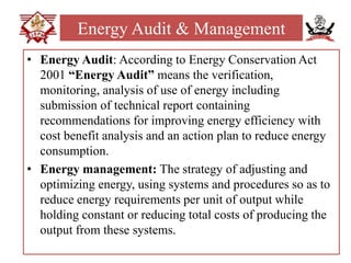 Energy management and audit energy management | PPTX